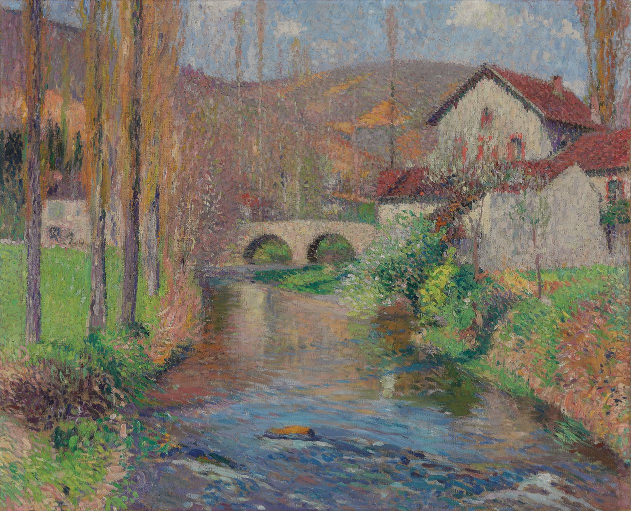 Labastide du Vert Brücke, von flussabwärts gesehen von Henri Martin