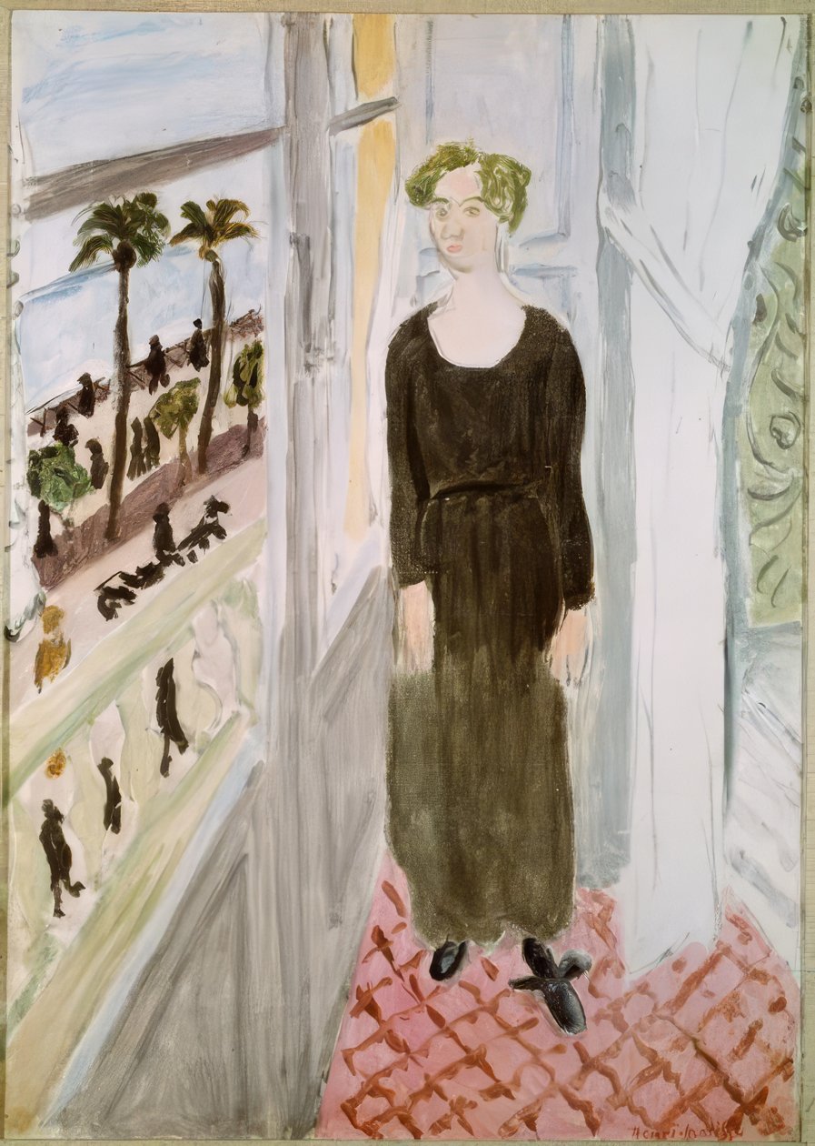Frau am Fenster, Nizza von Henri Matisse