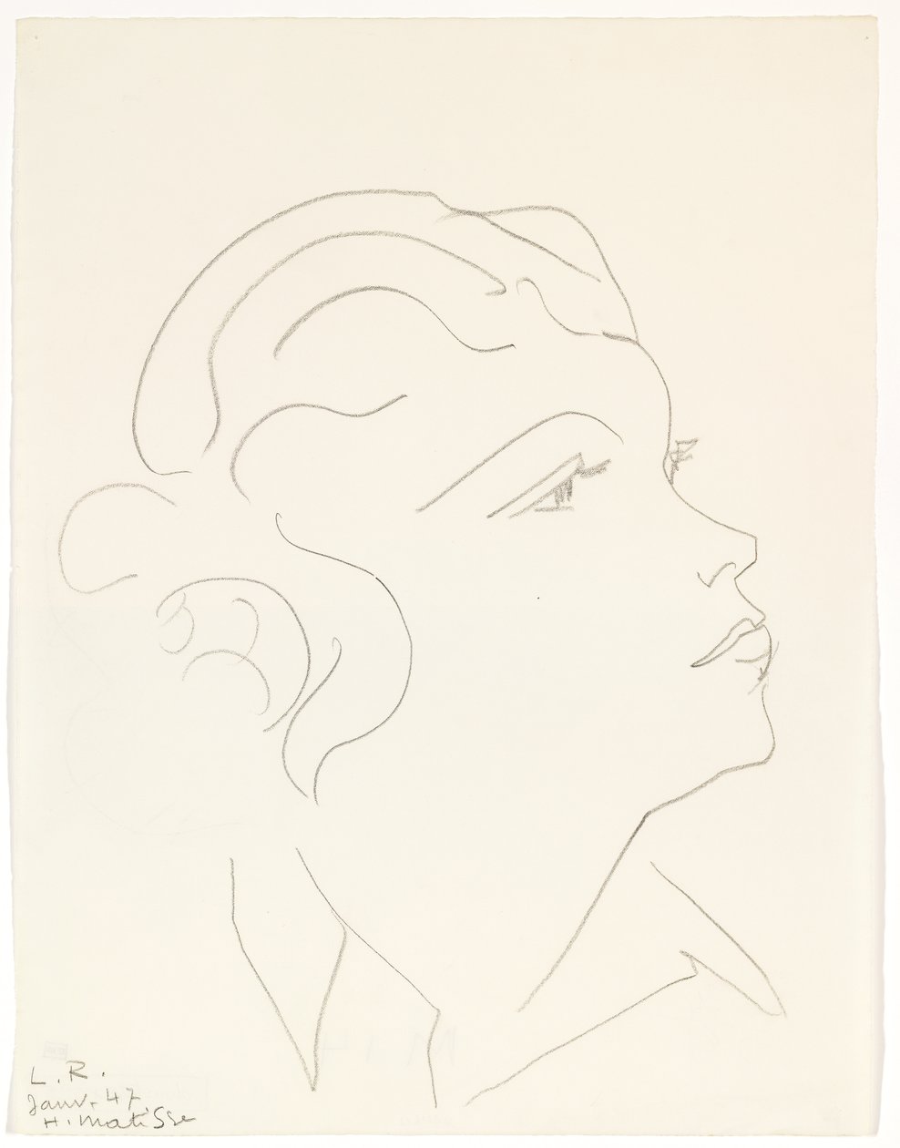 Kopf von L.R. von Henri Matisse
