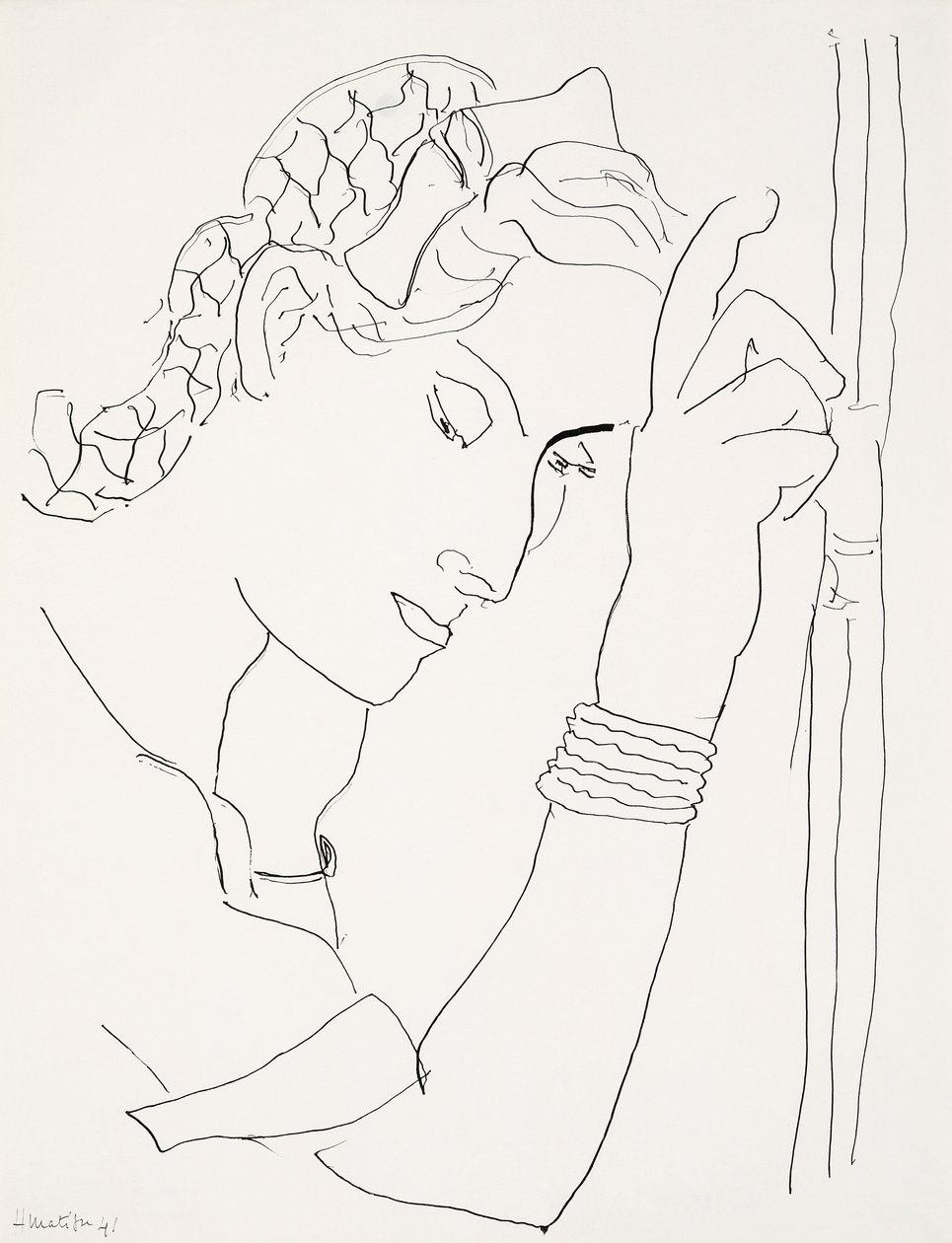 Kopf einer Frau im Profil von Henri Matisse