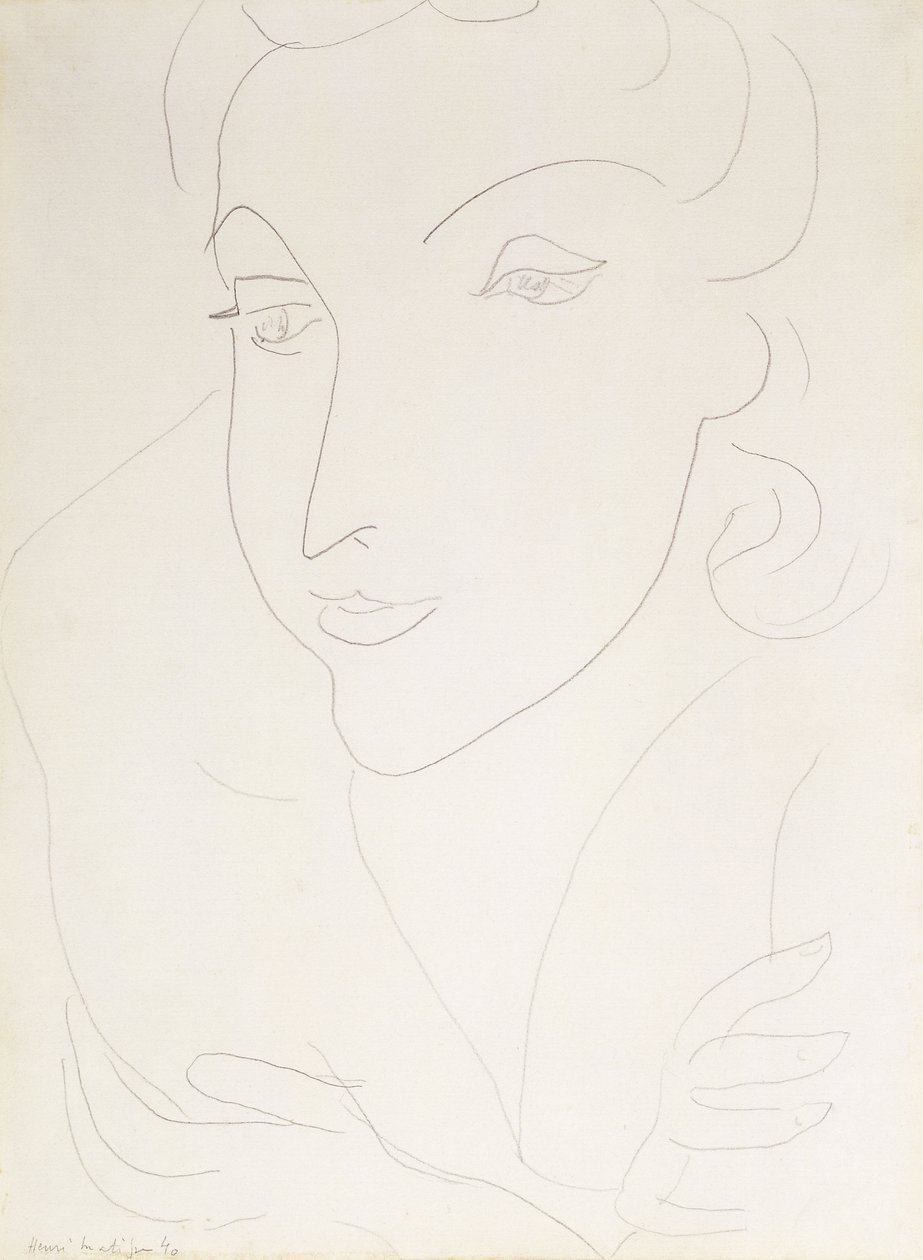 Kopf einer jungen Frau von Henri Matisse