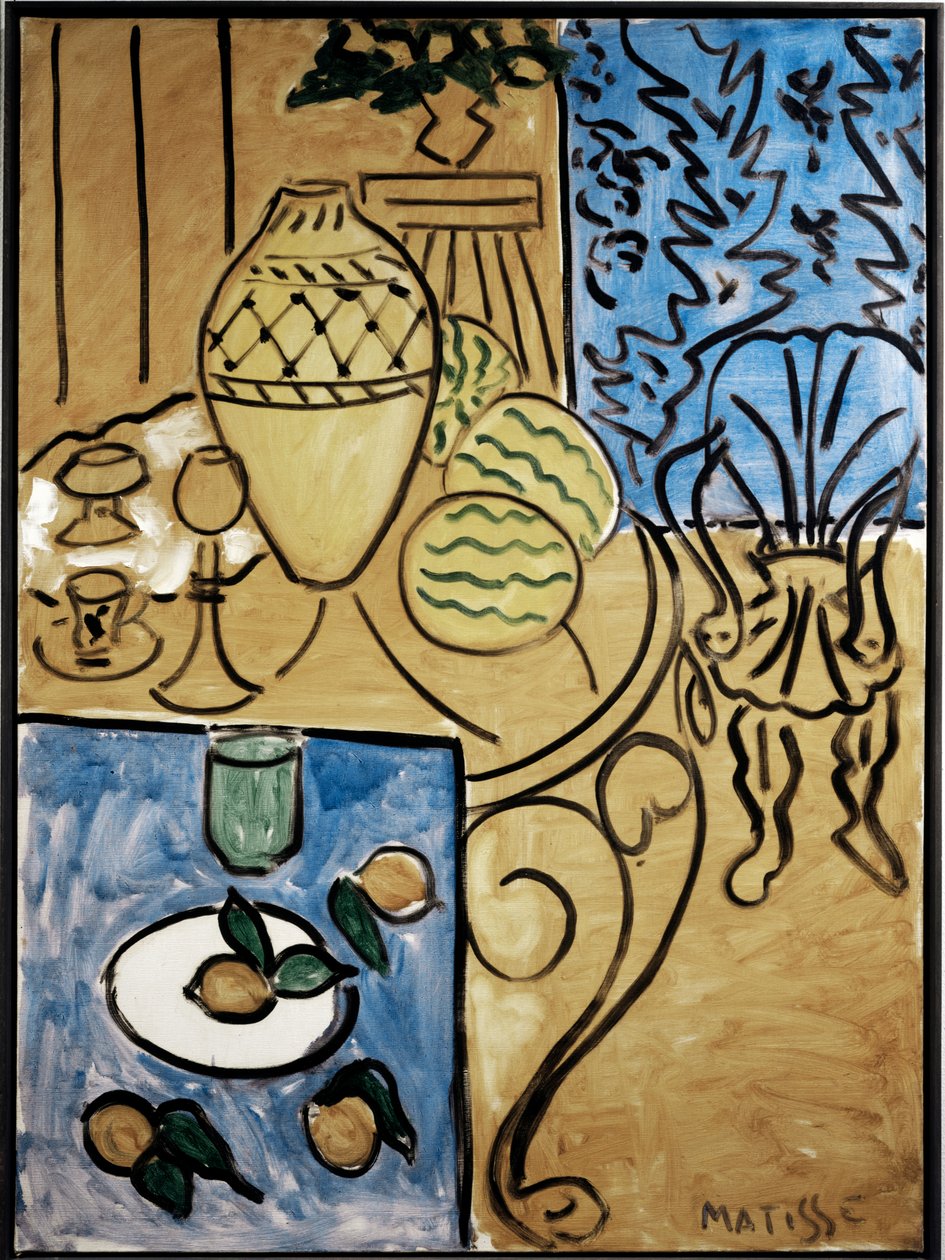 Innenraum, Gelb und Blau von Henri Matisse
