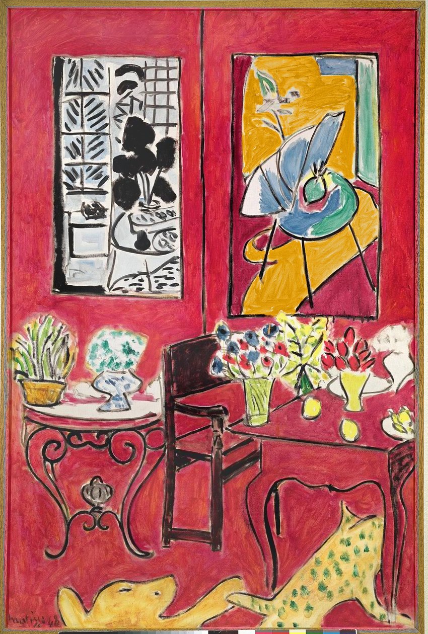 Großes rotes Interieur von Henri Matisse