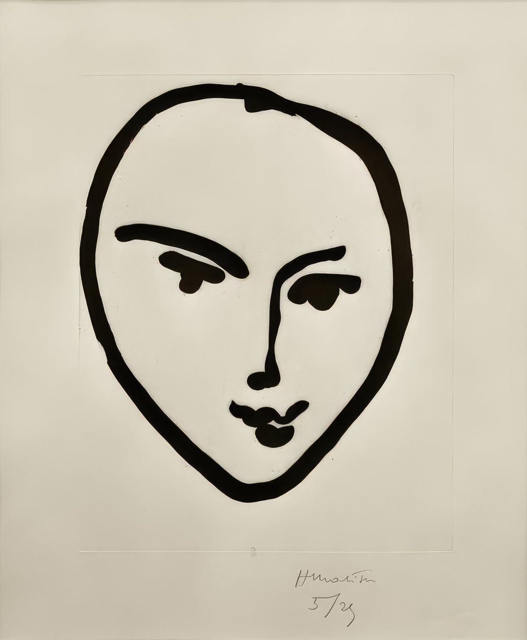 Nadia. Lächelnde Maske von Henri Matisse