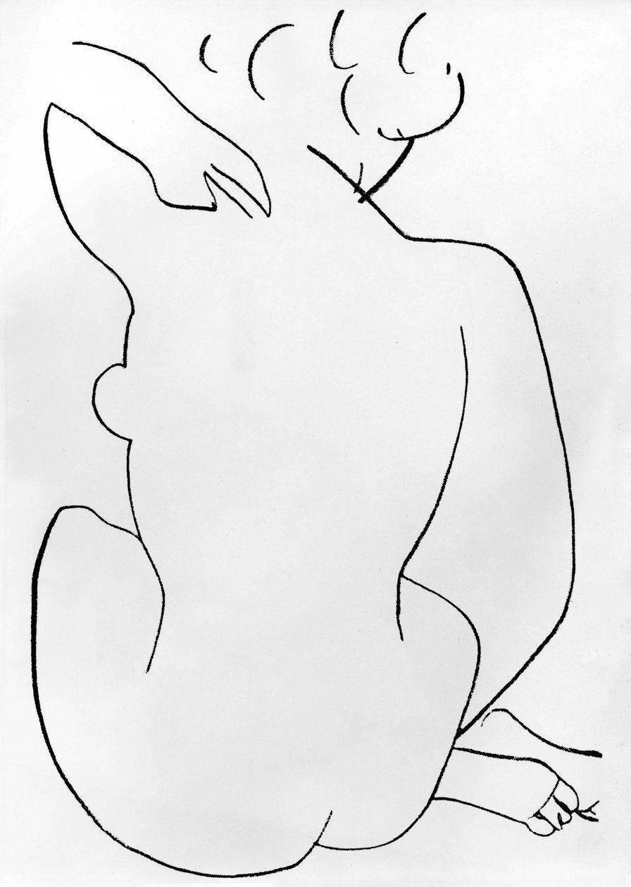 Nackte Frau in der Hocke von Henri Matisse