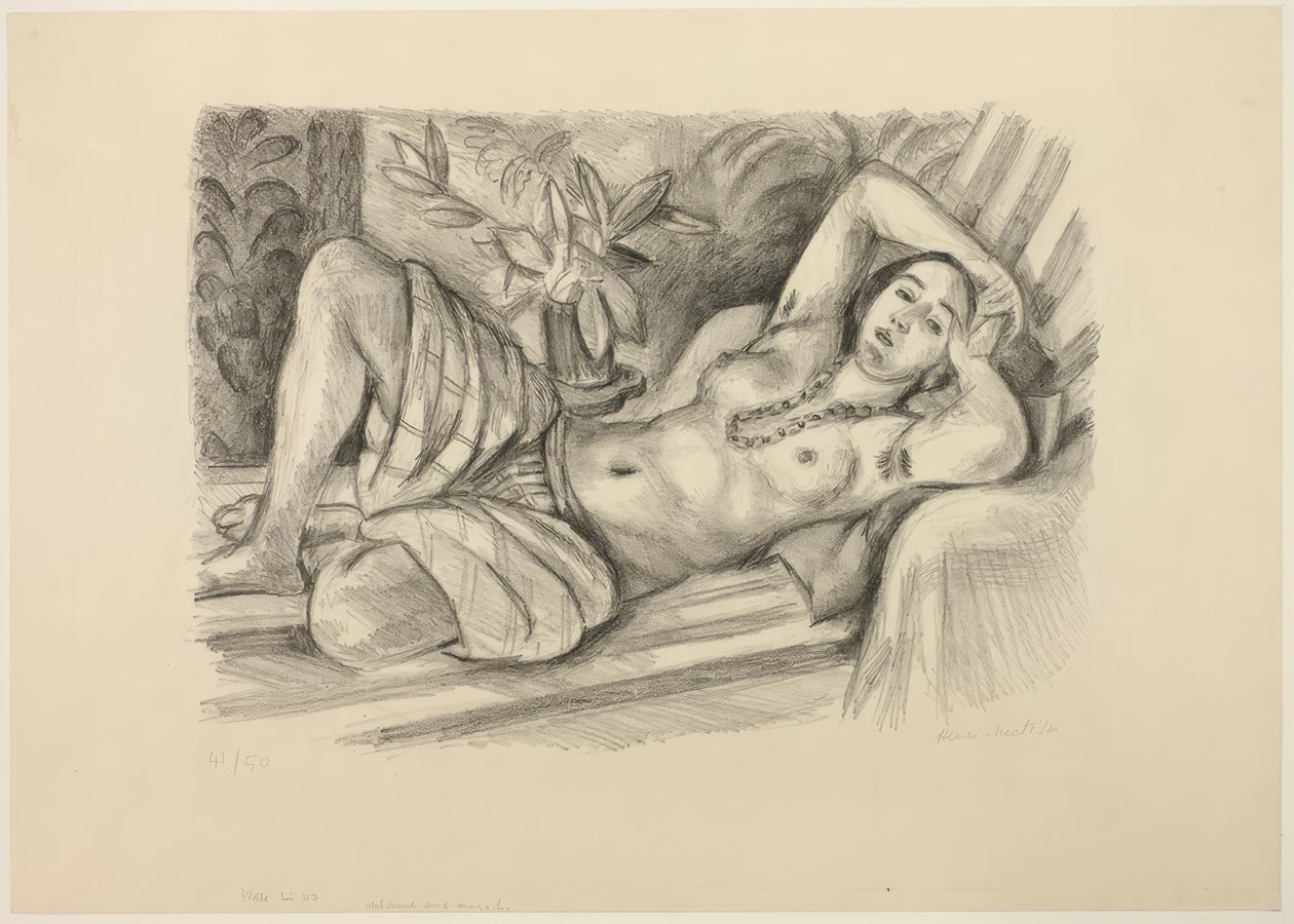 Odaliske mit Magnolie von Henri Matisse