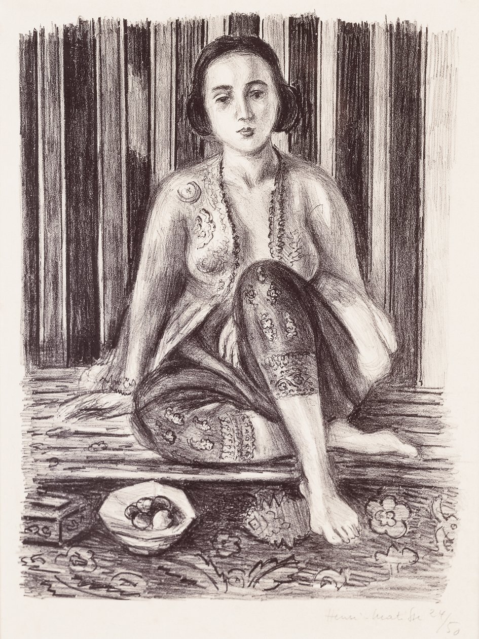 Odaliske mit einer Schale Obst von Henri Matisse