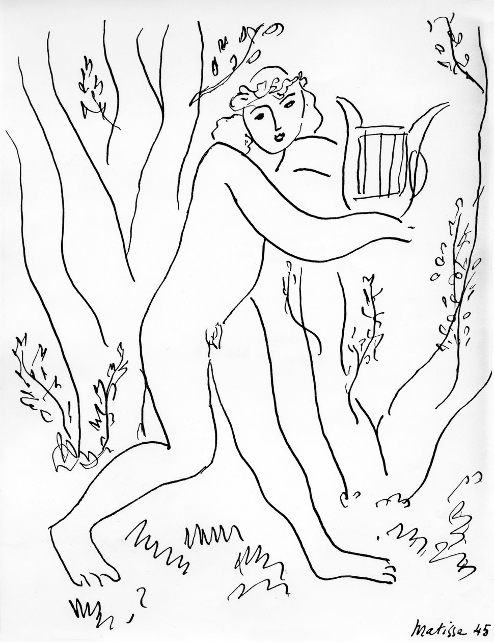 Orpheus und seine Leier von Henri Matisse