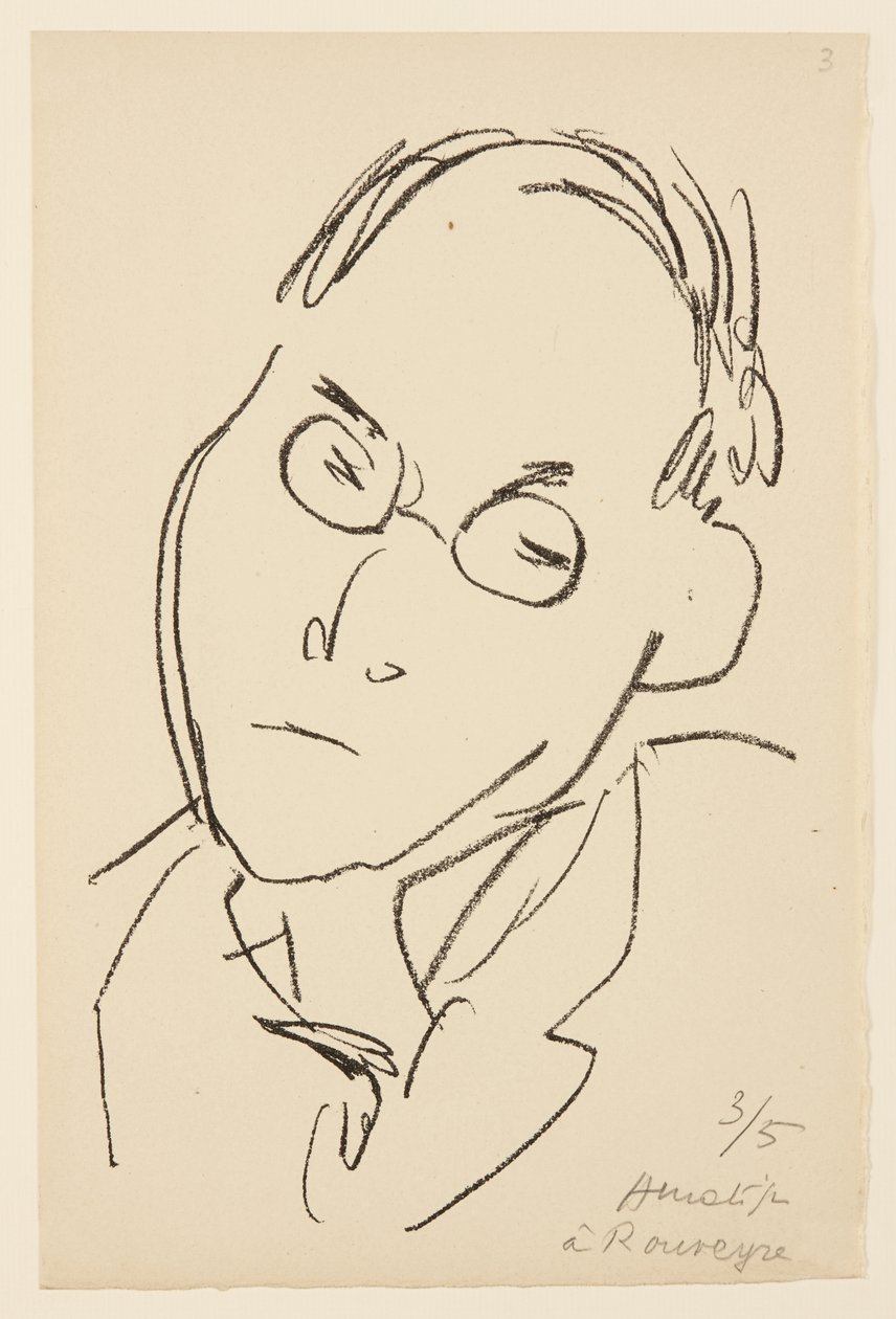 Porträt von Paul Léautaud von Henri Matisse