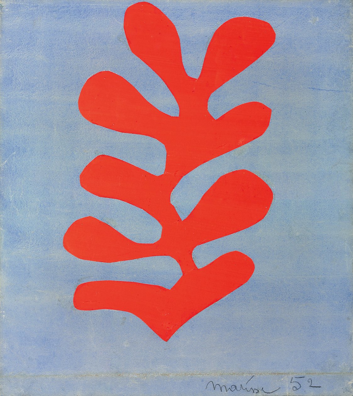 Rotalgen auf himmelblauem Hintergrund von Henri Matisse