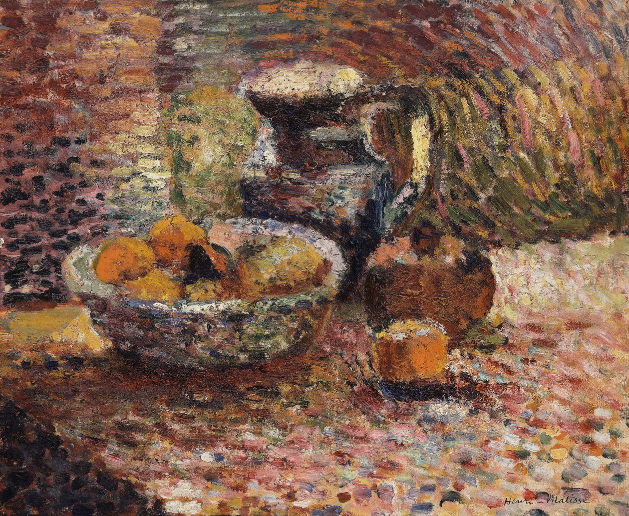 Stillleben mit Krug und Früchten von Henri Matisse