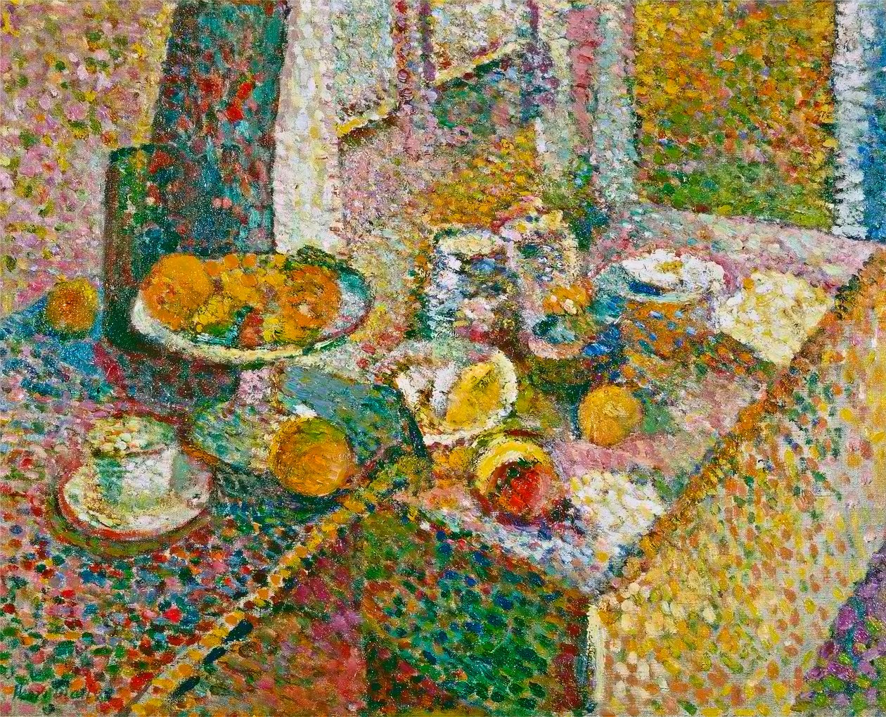 Stillleben (Anrichte und Tisch) von Henri Matisse