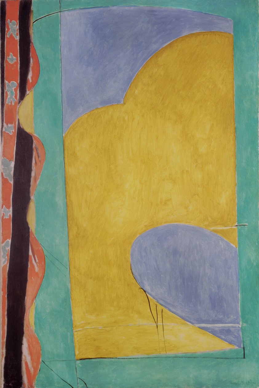 Der gelbe Vorhang, um 1915 von Henri Matisse