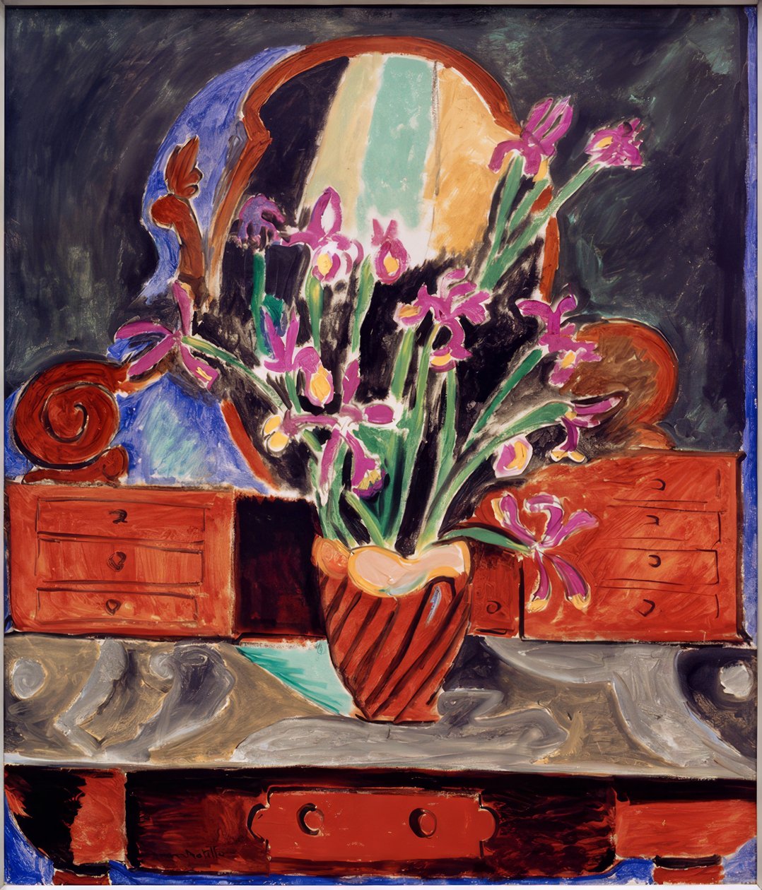Vase mit Schwertlilien von Henri Matisse