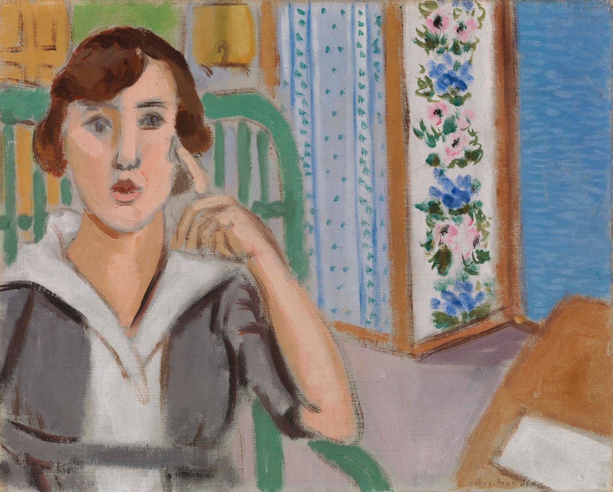 Frau und Paravent von Henri Matisse