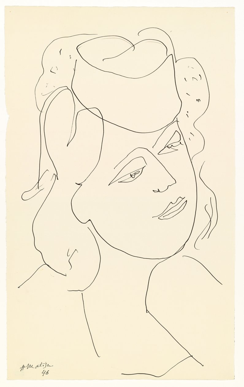 Frau mit Hut von Henri Matisse