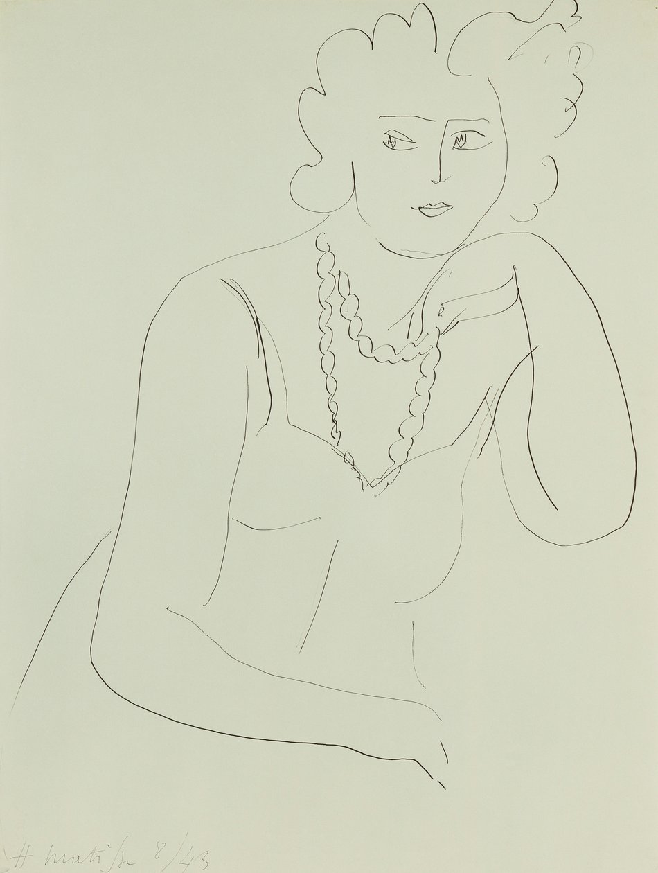 Frau mit Halskette von Henri Matisse