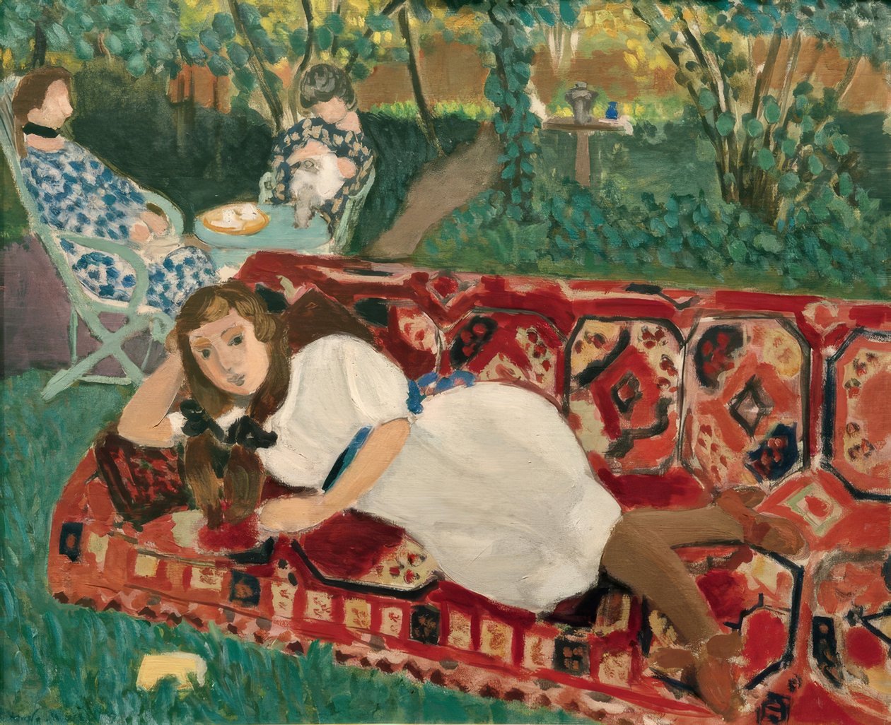 Junge Mädchen im Garten von Henri Matisse