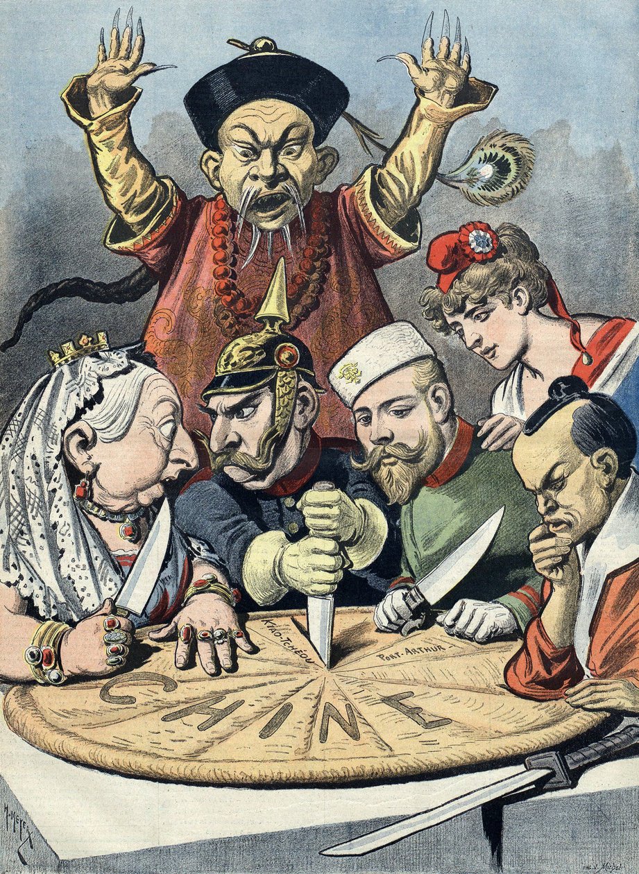 China-Imperialismus-Karikatur von Henri Meyer