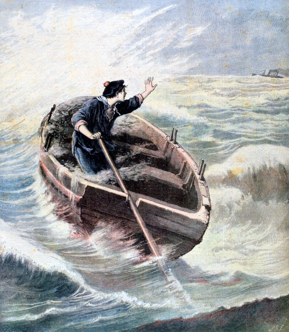 Verloren auf See, 1891 von Henri Meyer