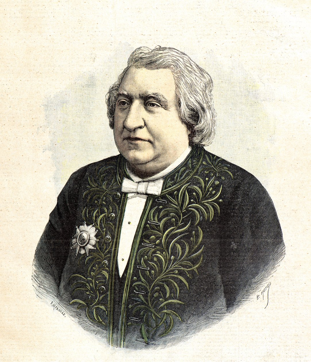Porträt von Ernest Renan von Henri Meyer