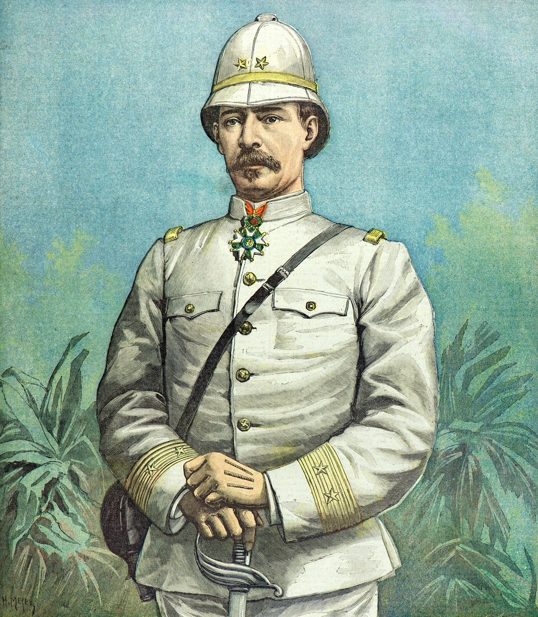 Porträt von General Alfred Dodds von Henri Meyer
