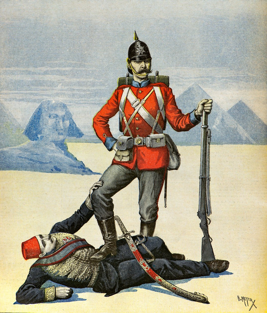 Satire auf die Engländer in Ägypten von Henri Meyer