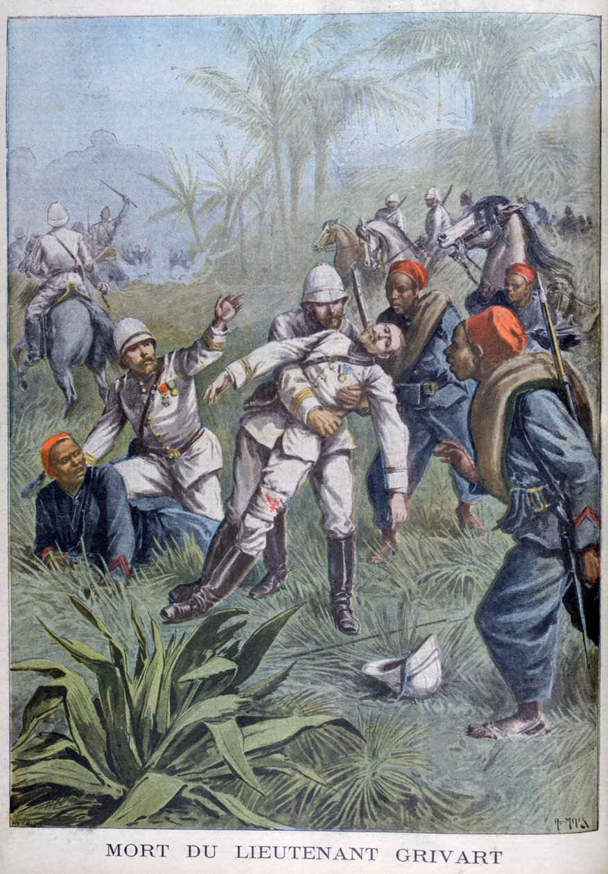 Der Tod von Leutnant Grivart, Niger von Henri Meyer