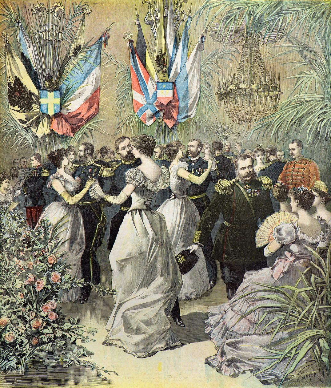 Ein Ball im Arsenal von Toulon von Henri Meyer