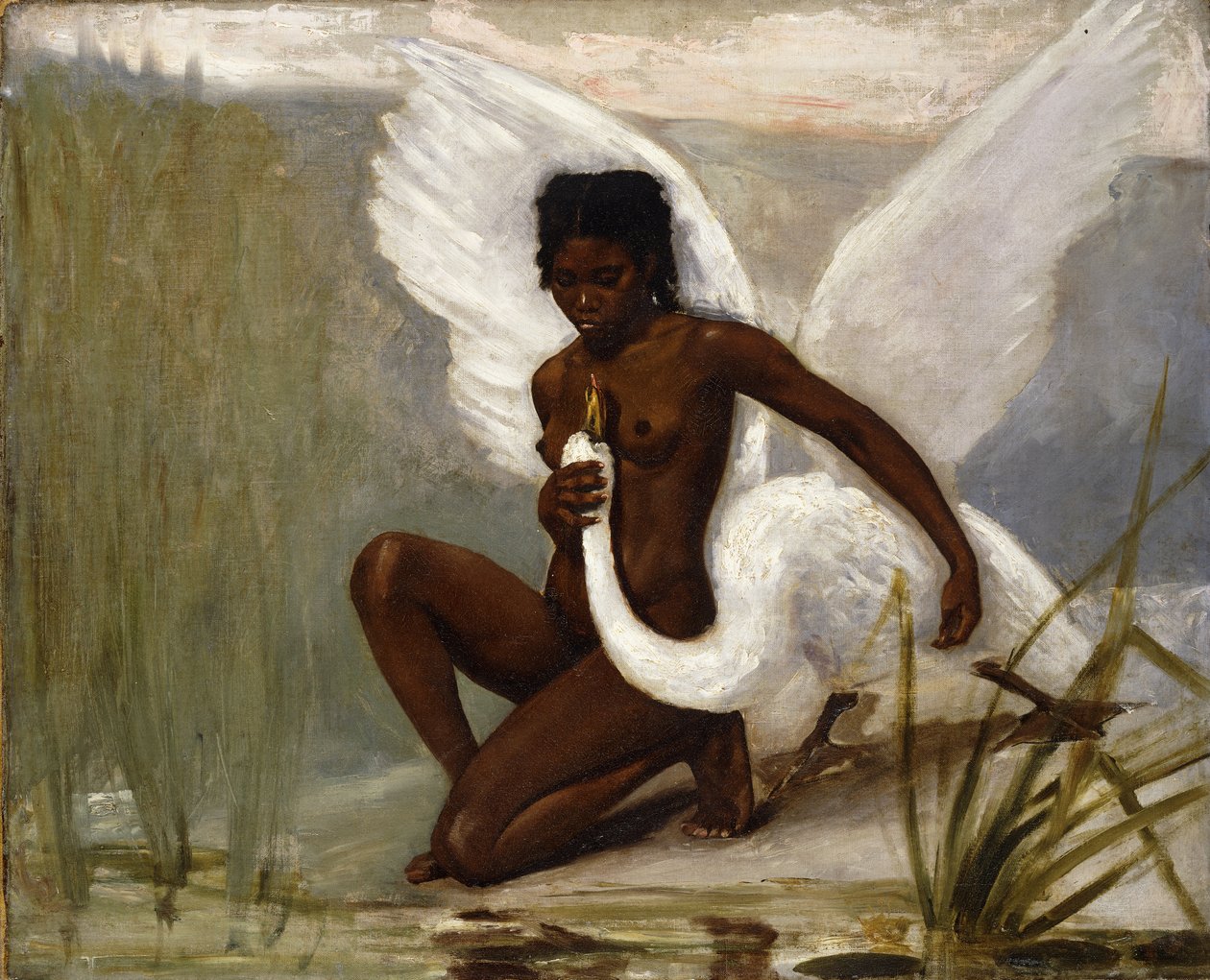 Leda und der Schwan von Henri Paul Motte