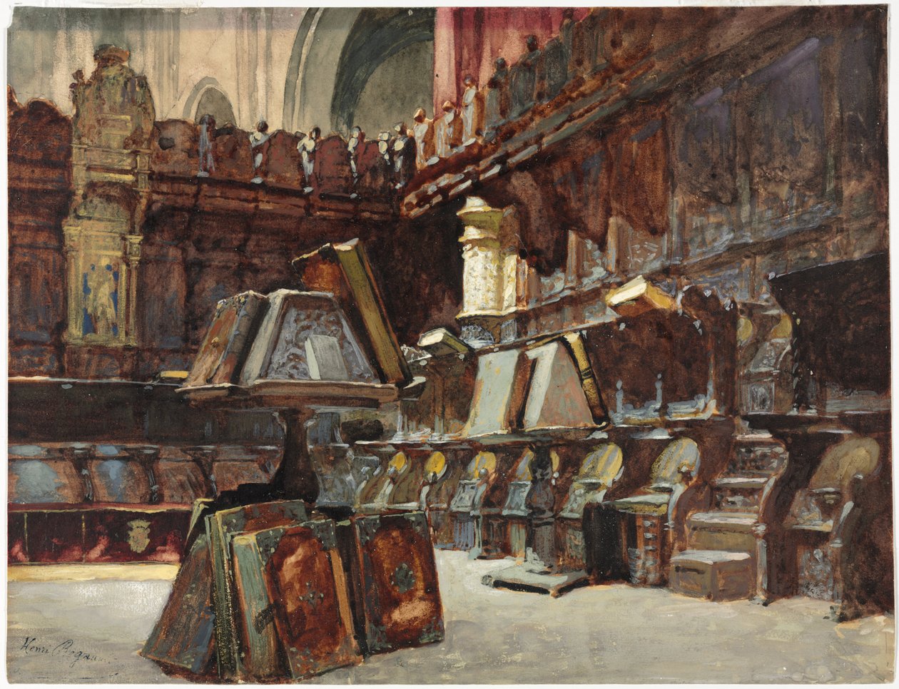 Chorgestühle in einer spanischen Kathedrale von Henri Regnault