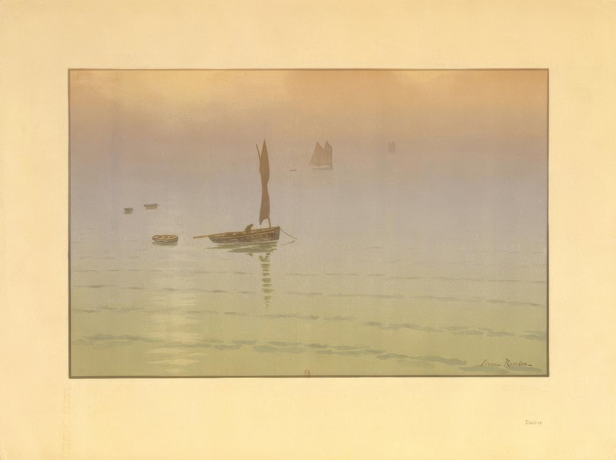 Nebel auf dem Meer von Henri Rivière