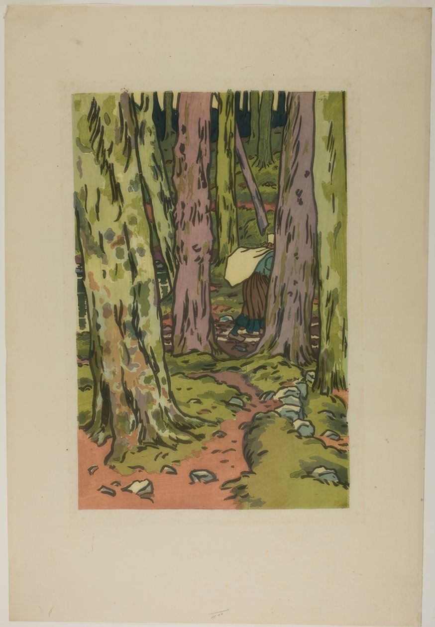 Waschplatz im Wald bei Loguivy von Henri Rivière
