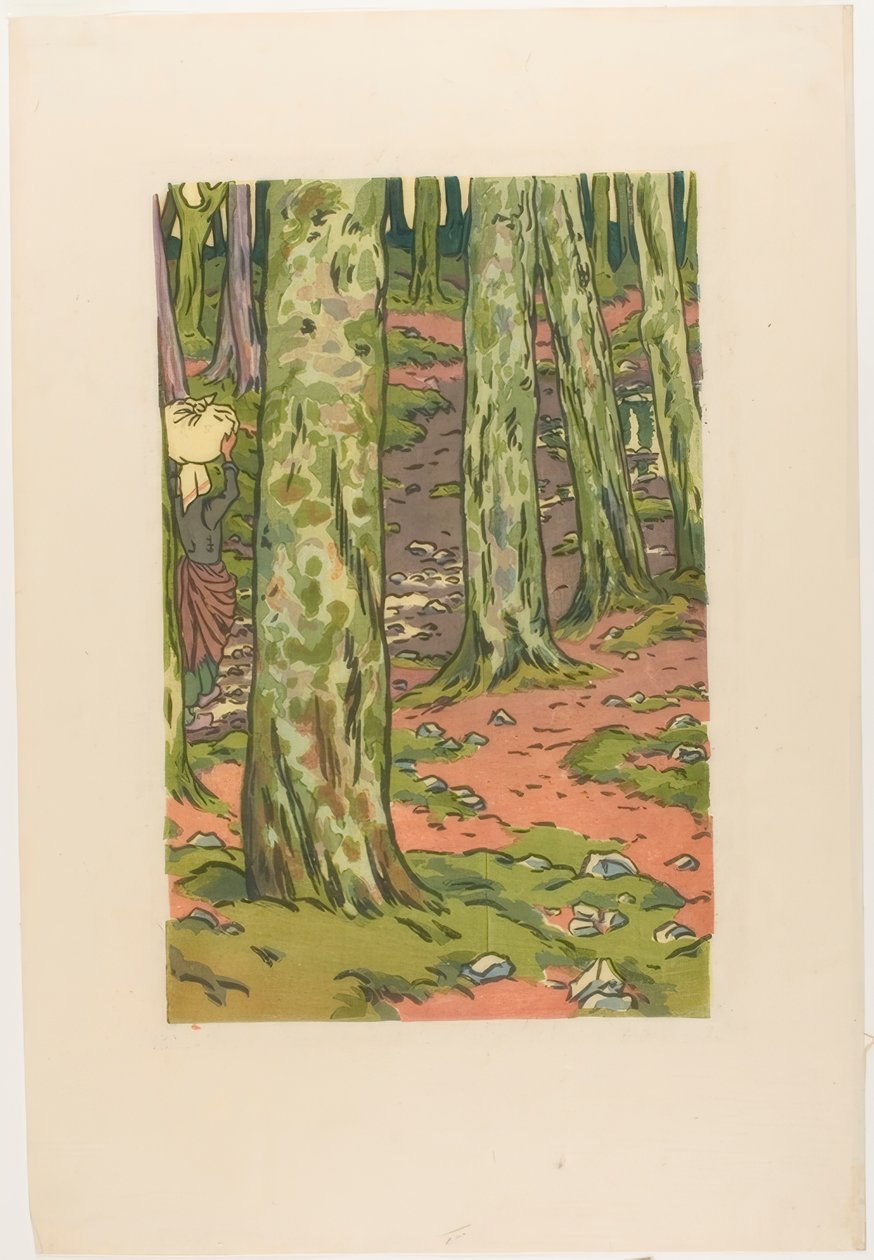 Waschplatz im Wald bei Loguivy von Henri Rivière