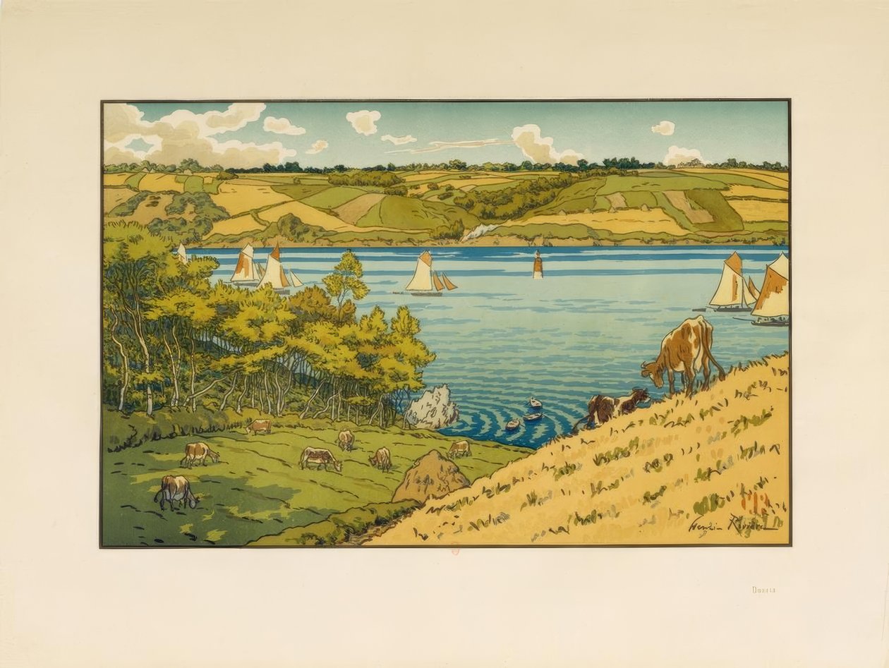 Le Trieux bei Kermarie von Henri Rivière