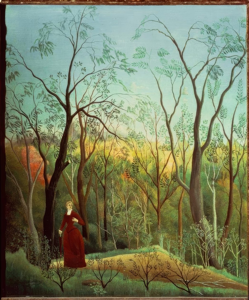 Der Spaziergang im Wald von Henri Rousseau