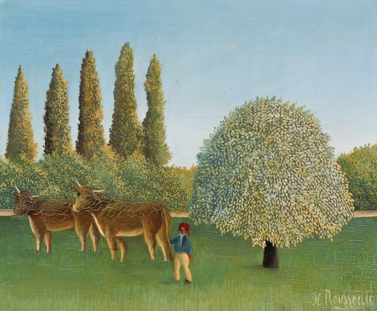 Wiesenland (Die Weide) von Henri Rousseau