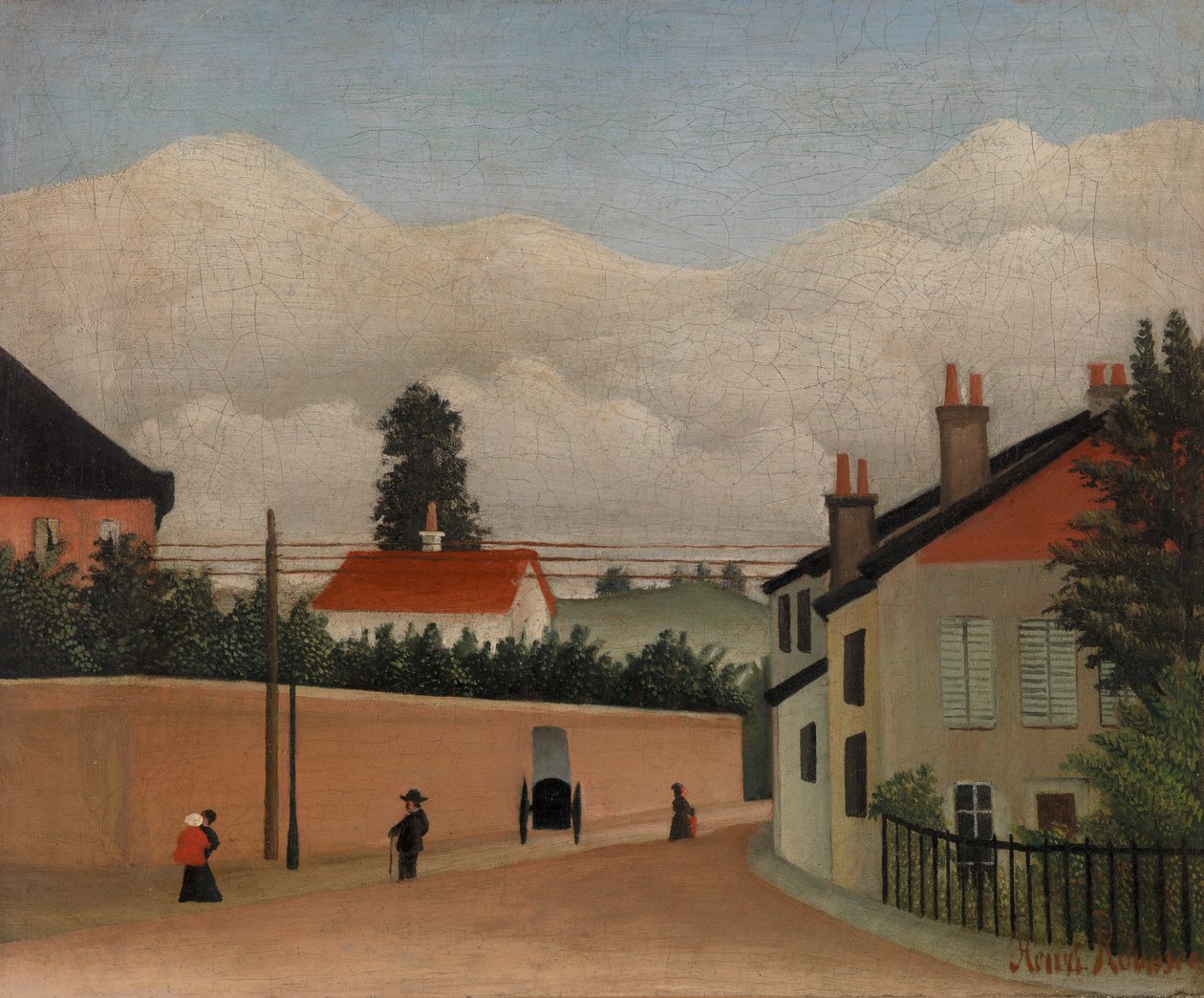 Vororte von Paris von Henri Rousseau