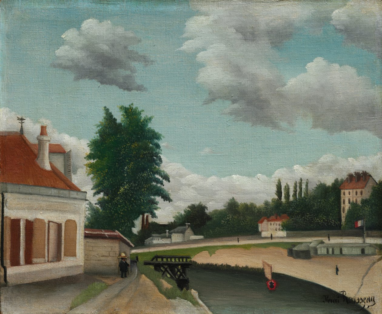 Vororte von Paris, ca. 1897-1905 von Henri Rousseau