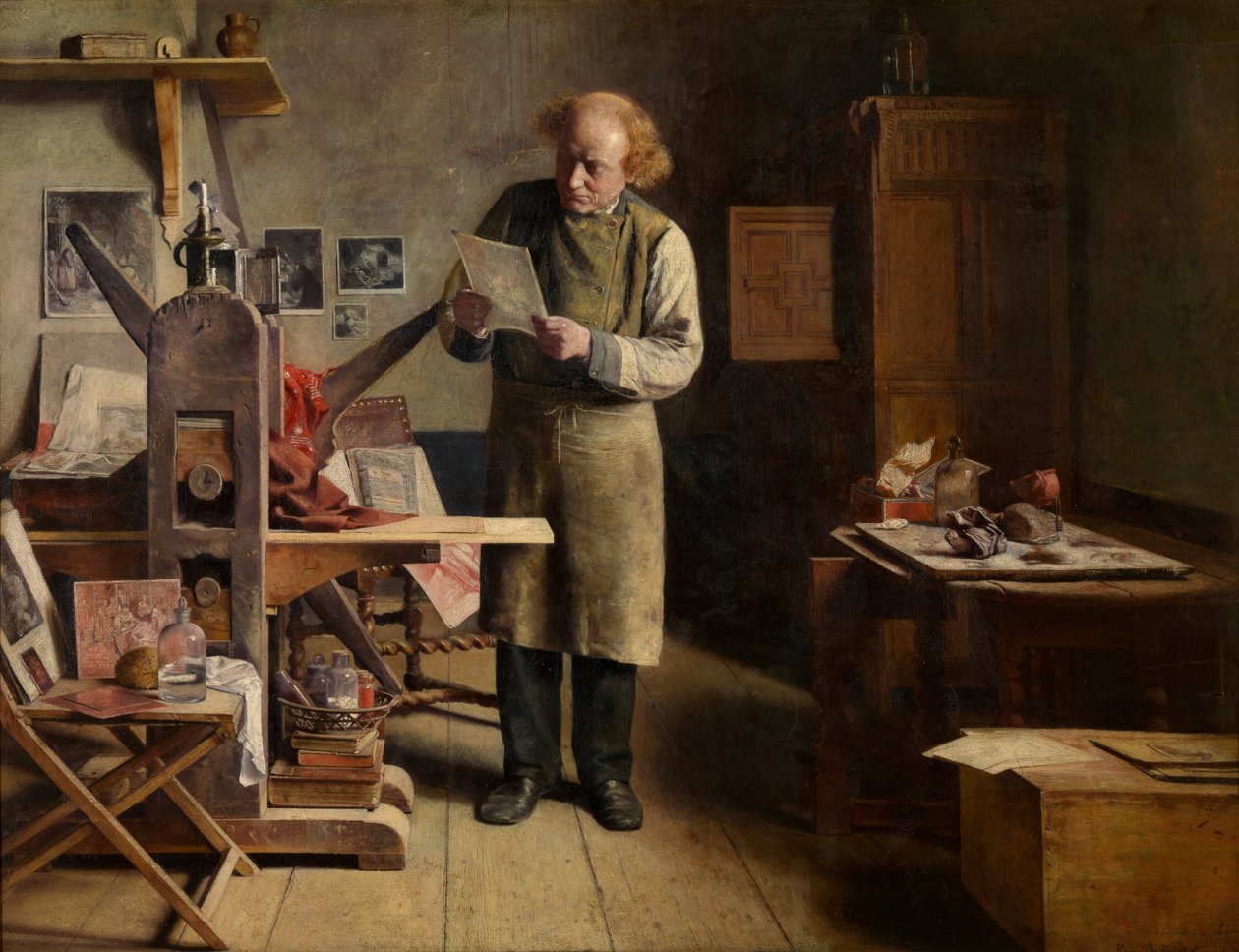 Der Plattendrucker von Henri de Braekeleer