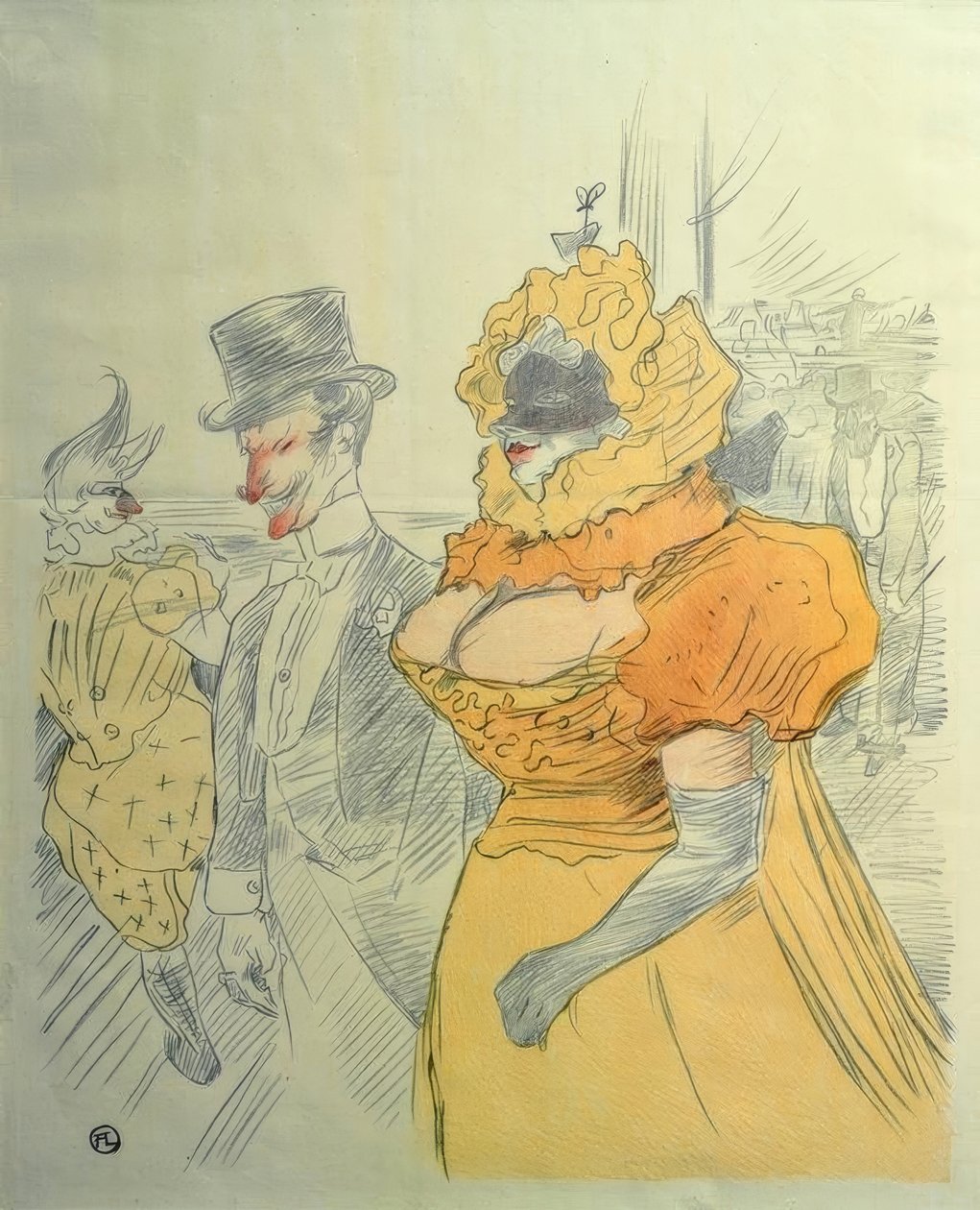 Studentenball von Henri de Toulouse Lautrec