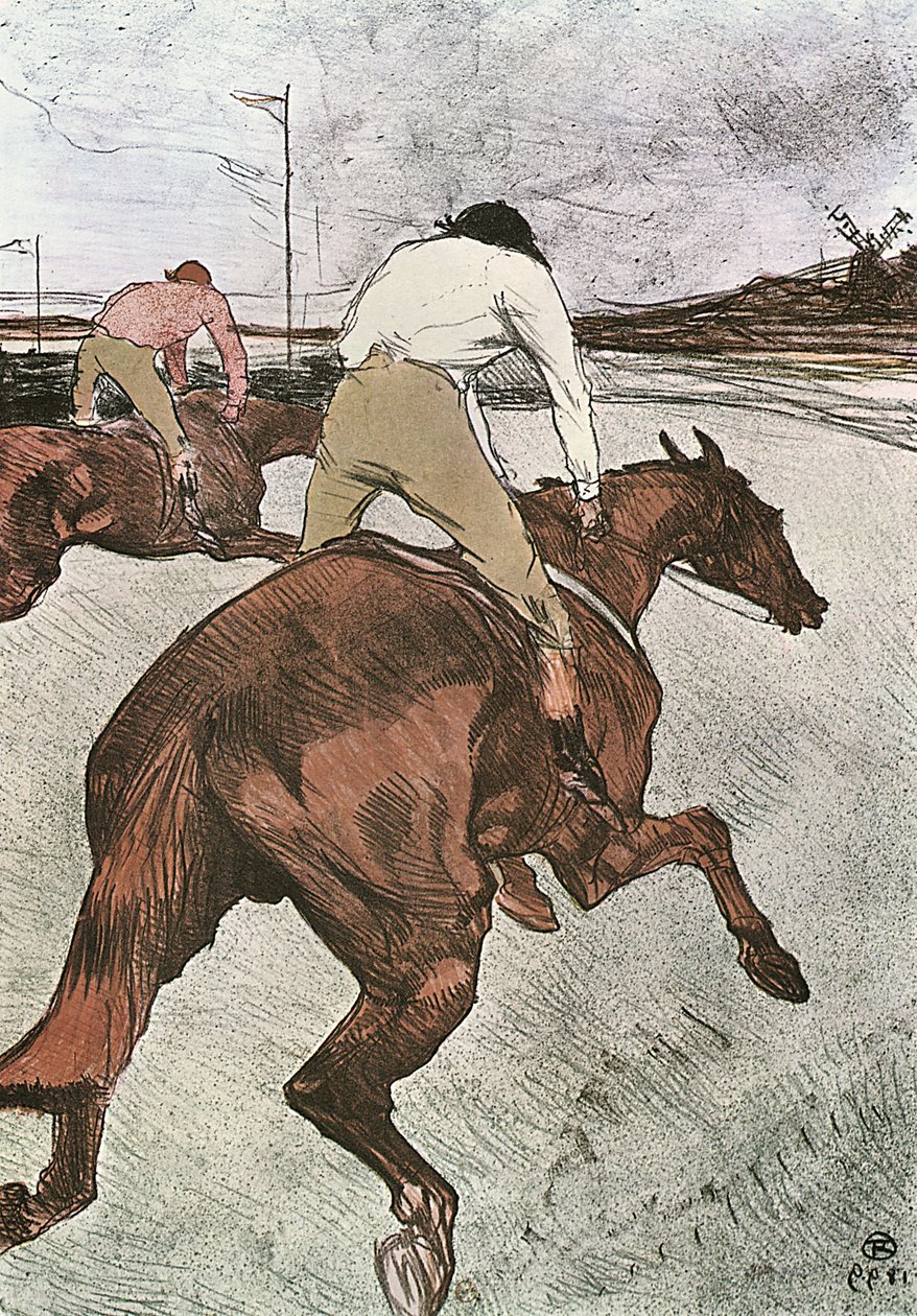 Der Jockey von Henri de Toulouse Lautrec