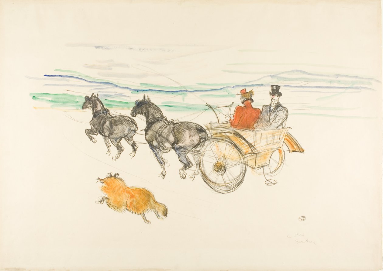 Doppelgeschirr von Henri de Toulouse Lautrec
