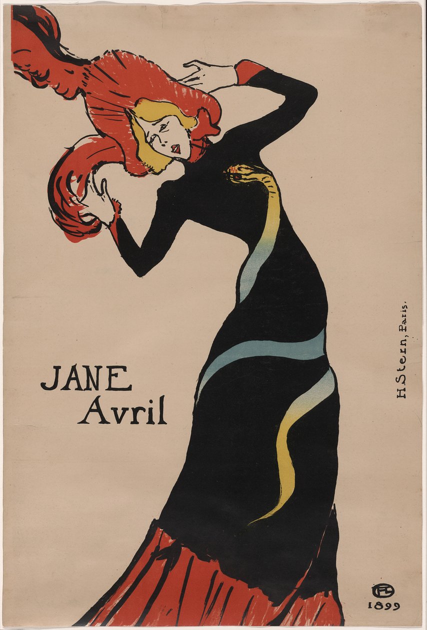 Jane Avril von Henri de Toulouse Lautrec