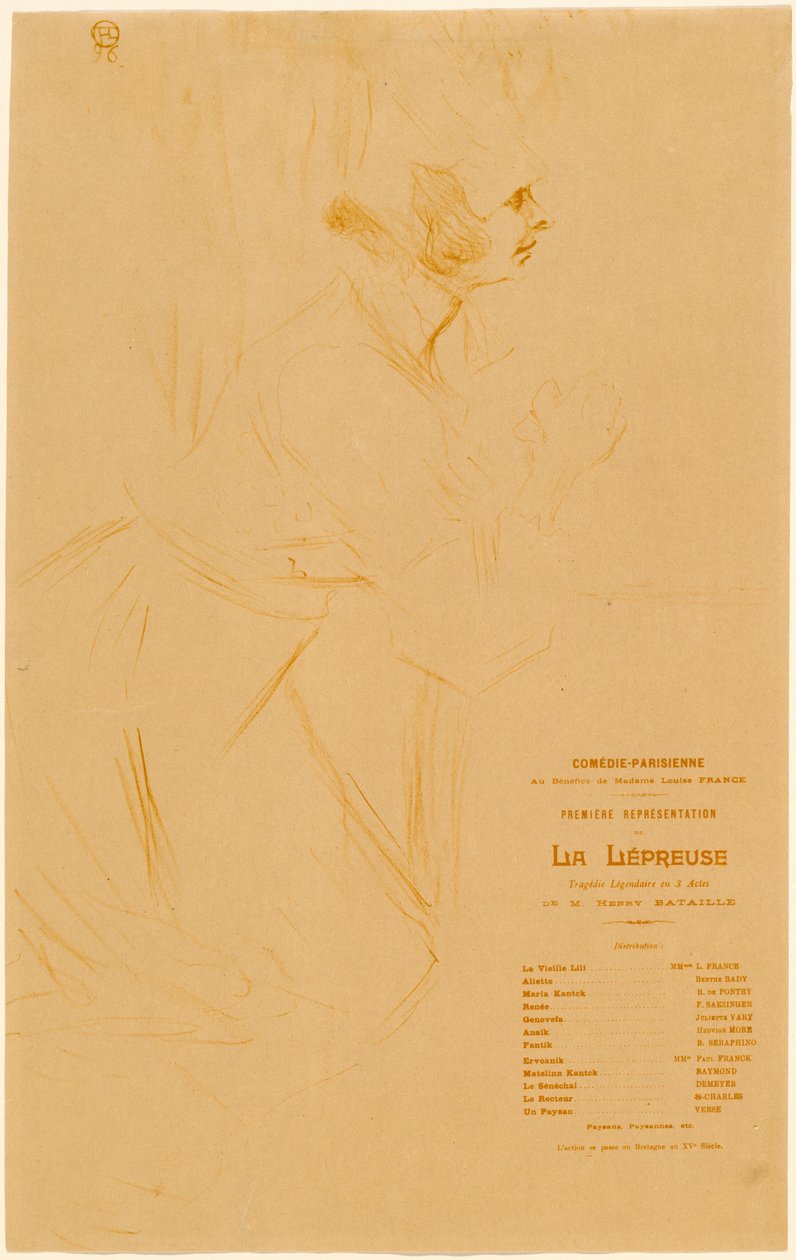 Die Aussätzige von Henri de Toulouse Lautrec