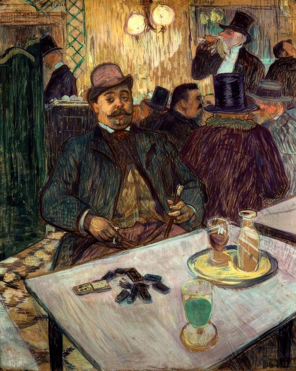 Monsieur Boileau im Café von Henri de Toulouse Lautrec