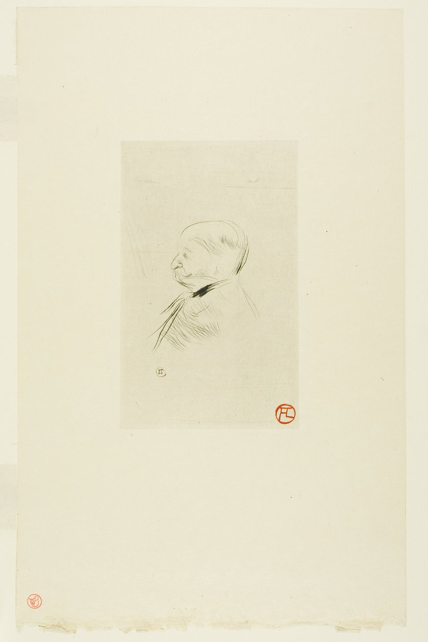 Porträt eines Mannes von Henri de Toulouse Lautrec