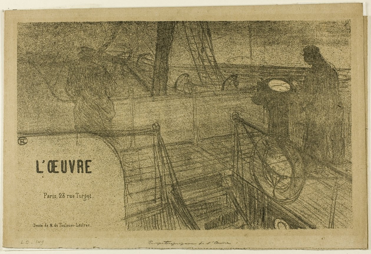Prospekt—Programm des Werks von Henri de Toulouse Lautrec