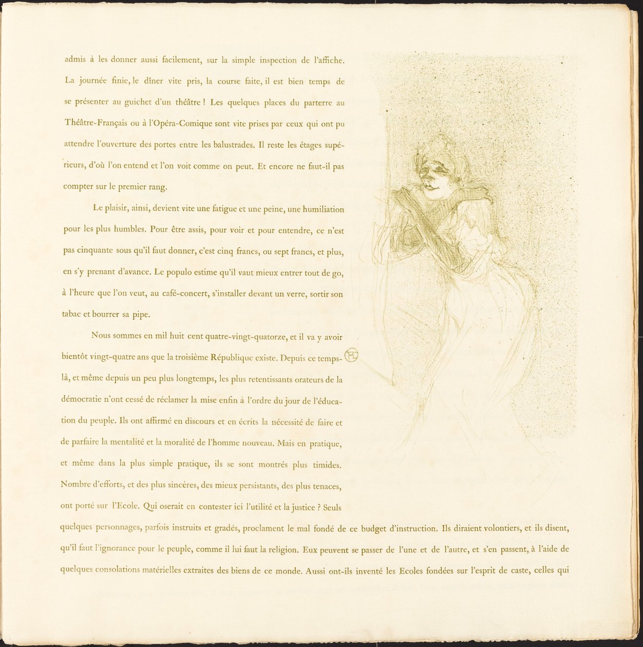 Yvette Guilbert von Henri de Toulouse Lautrec