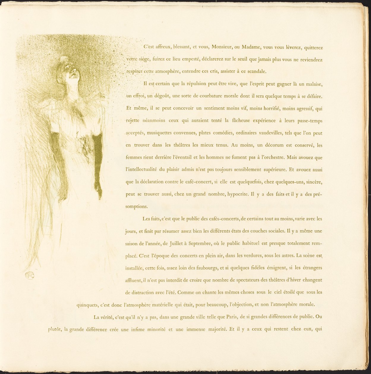 Yvette Guilbert von Henri de Toulouse Lautrec